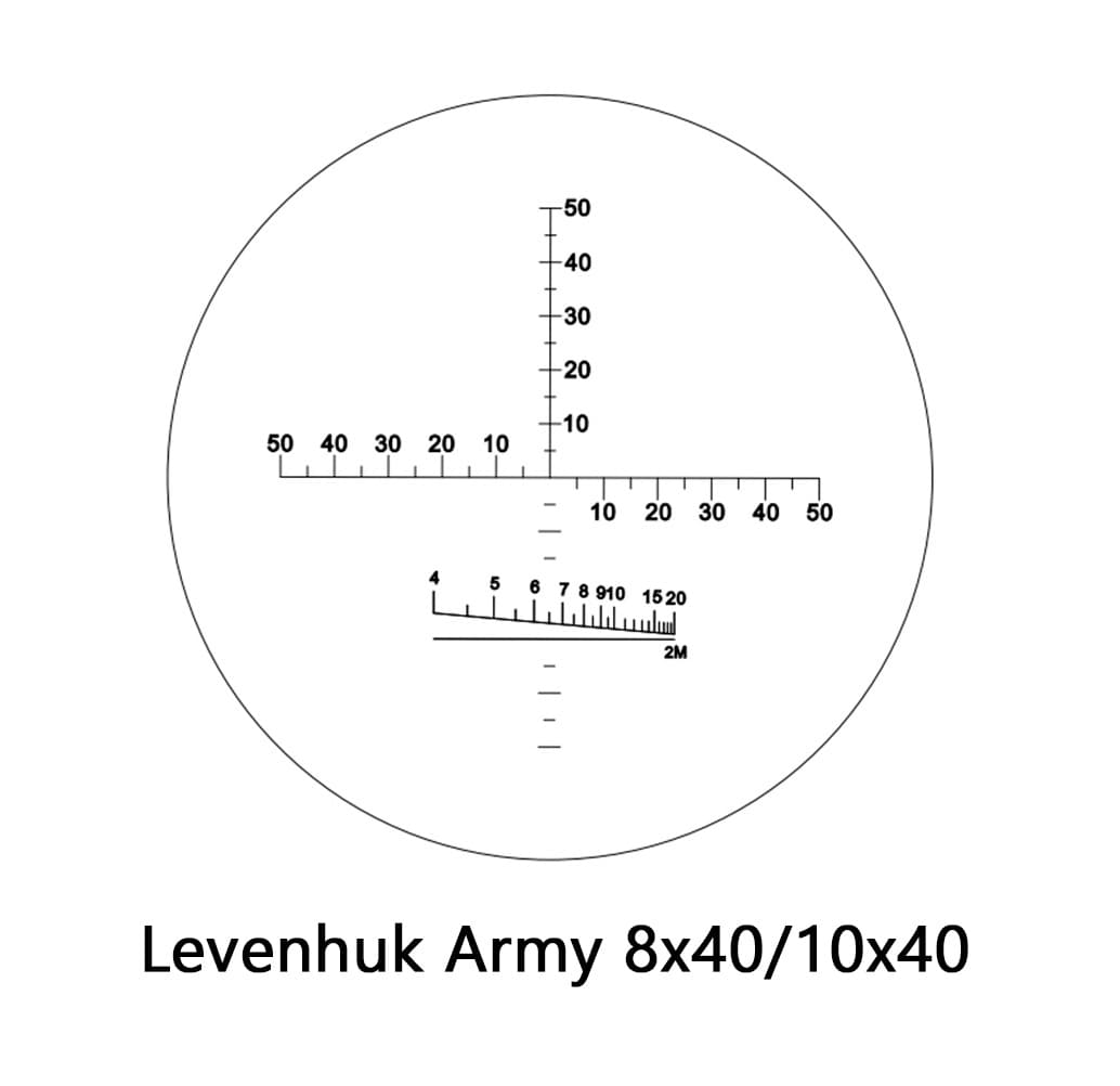 Бинокль Levenhuk Army 10x40 с сеткой
